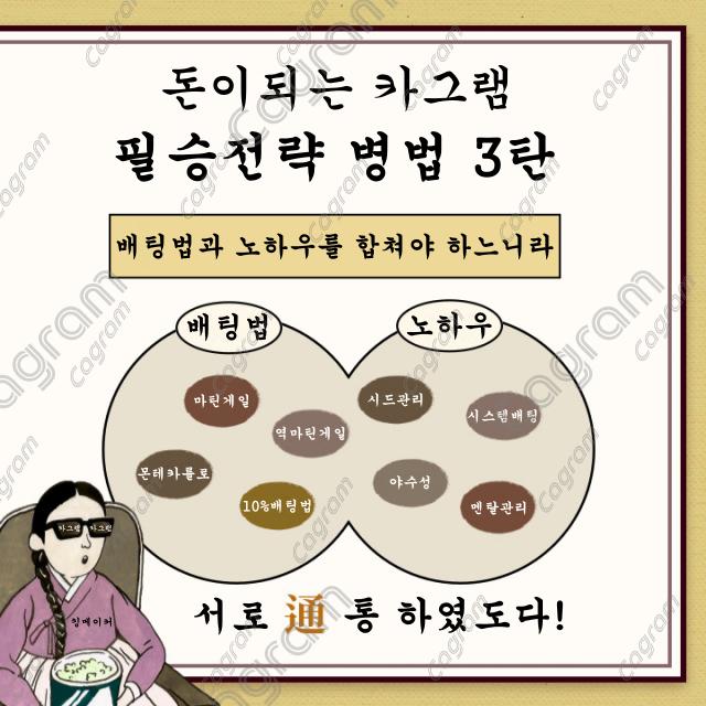 카그램과 함께하는 필승전략법 정보 공유